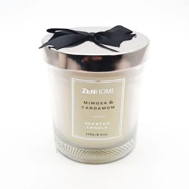 Illatgyertya,masnis fedővel, Mimosa & Cardamom 170 gr/ db