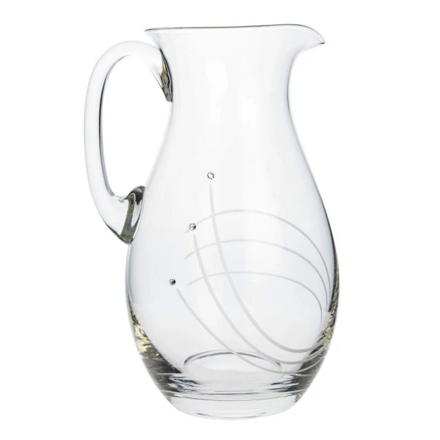 Üvegkancsó, Swarovski kristállyal, 1900 ml, átlátszó
