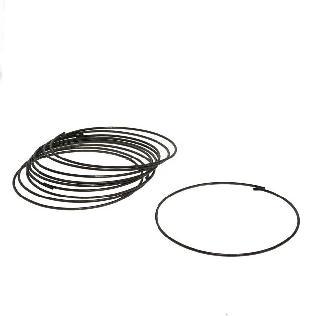 Fém karika, 35 cm, fekete, 10 db, 0,8 kg