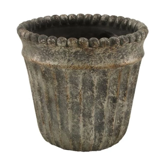 Kaspó cement 17,5x17,5x17 cm szürke@