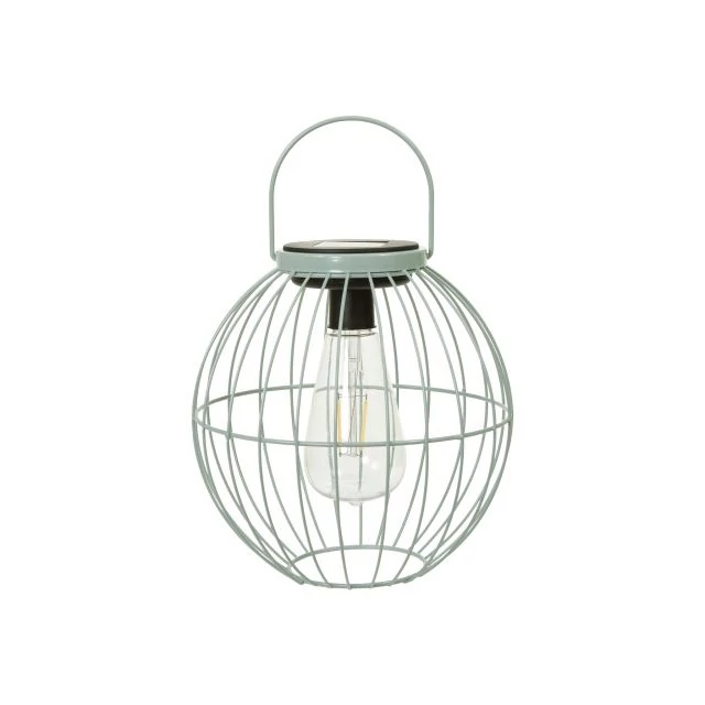 Menta szolár LED-es lámpás fogantyúval 19x19,5 cm fém