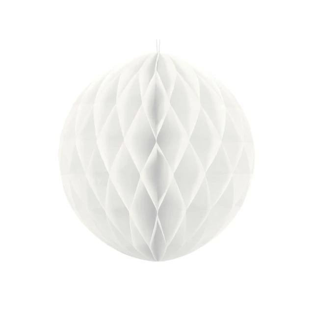 Papír lampion, 40 cm, fehér