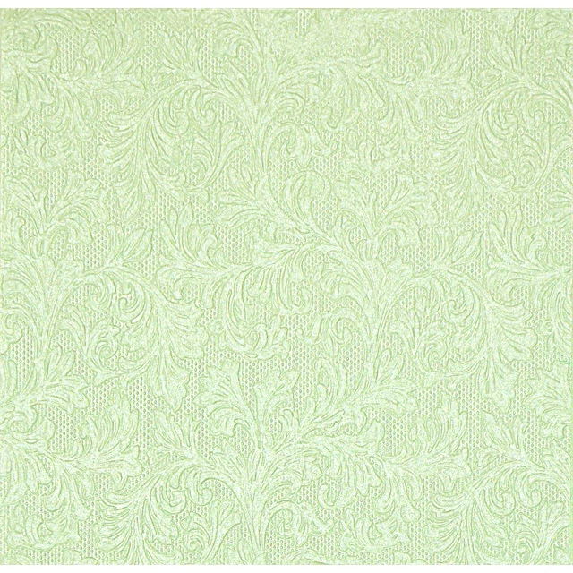 3 rétegű papír szalvéta, Fiorentina uni, 33x33 cm, világos zöld, 16 db