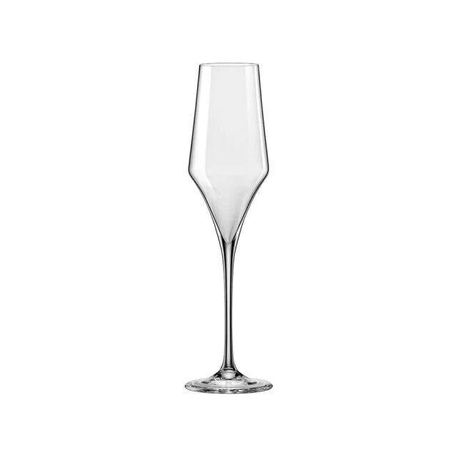 Üveg pezsgős pohár ARAM átlátszó 220 ml 6 db