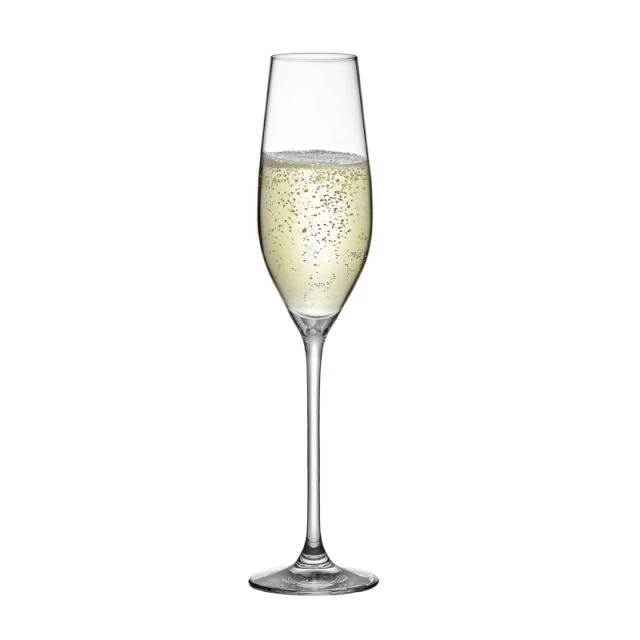 Pezsgős üveg pohár Celebration 210 ml 6,6x26,5 cm átlátszó 6 db