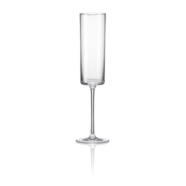 Pezsgős pohár MEDIUM átlátszó, üveg, 170 ml, 6x23 cm, 6 db