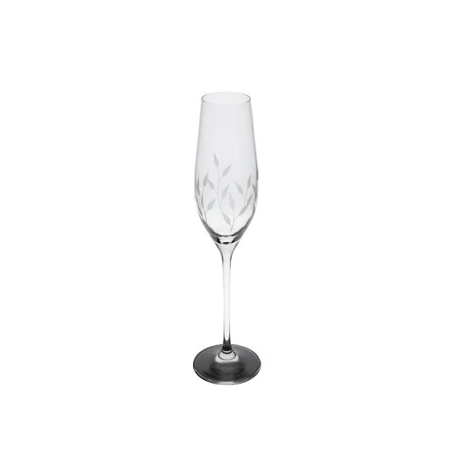 Pezsgős pohár Swarovski kristállyal, átlátszó, üveg, 210 ml, 26,3x6,6 cm, 2 db