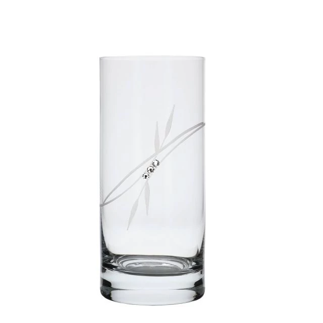 Üveg pohár Swarovski kristállyal átlátszó 250 ml 6 db