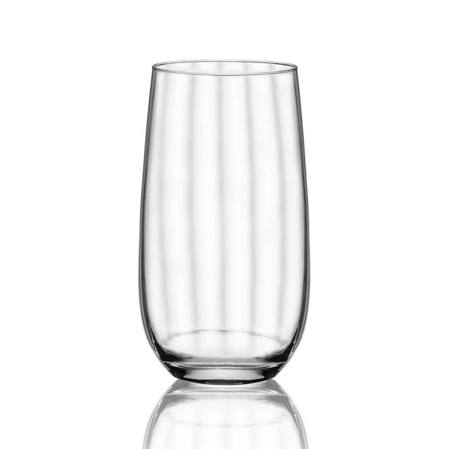 Pohár mintás FAVOURITE átlátszó, üveg, 490 ml, 7,9x14,4 cm, 6 db