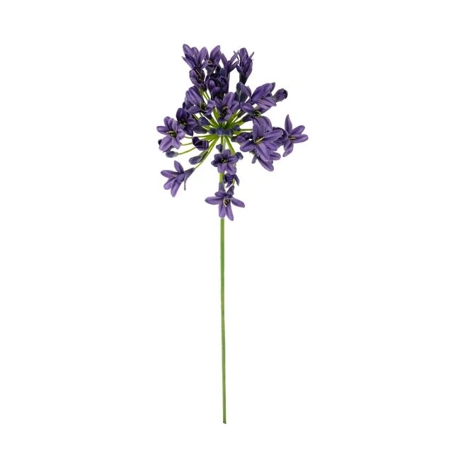 Selyemvirág, agapanthus, lila, 75x15x15 cm