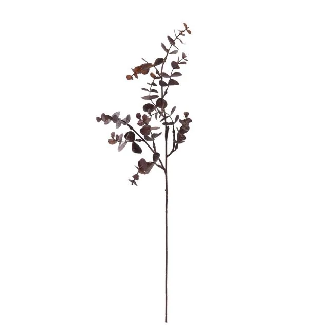 Selyemvirág Eukaliptusz, szálas, fekete, 55 cm