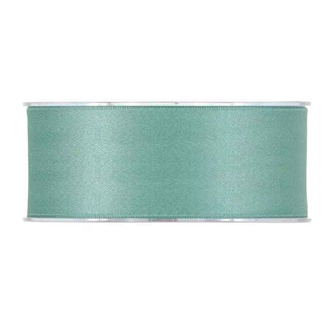 Dupla szatén matt szalag, 40 mm x 15 m, menta