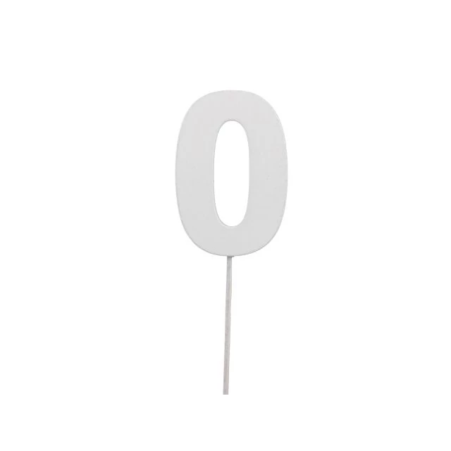 Fa szám 0-s 7 cm fehér 10 db