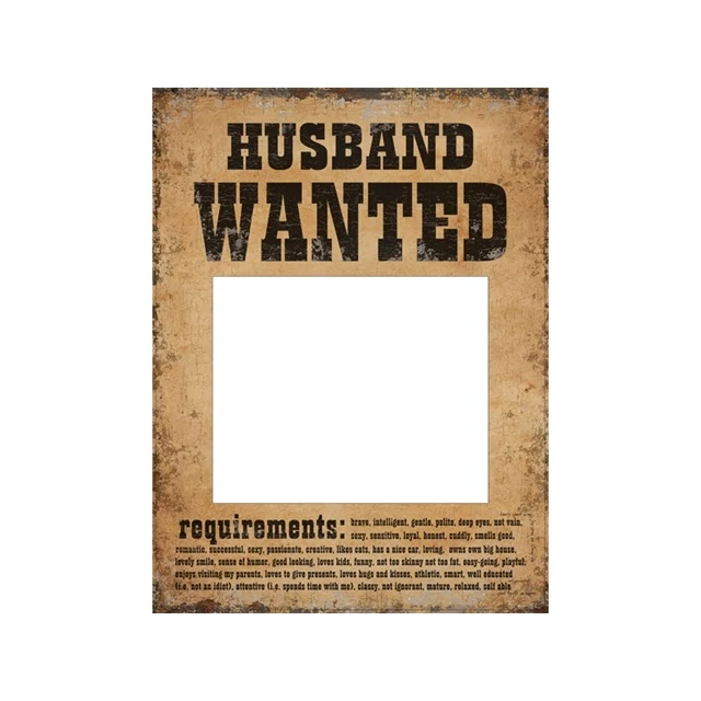 Wanted papírtábla, 32x24 cm, 2 db