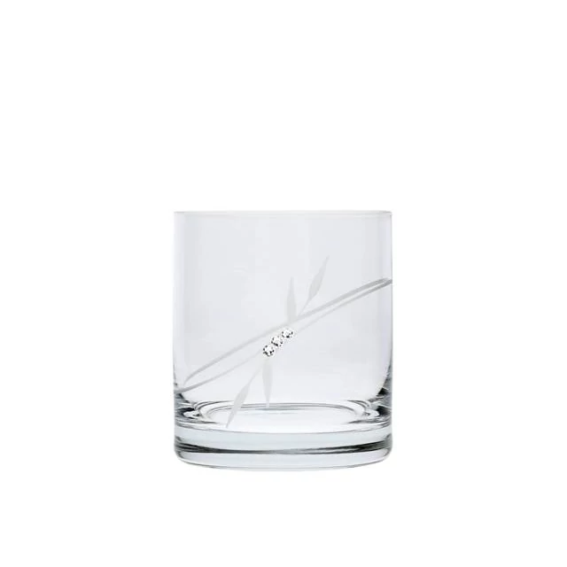Üveg pohár swarovski dísszel whisky 300ml átlátszó 6 db