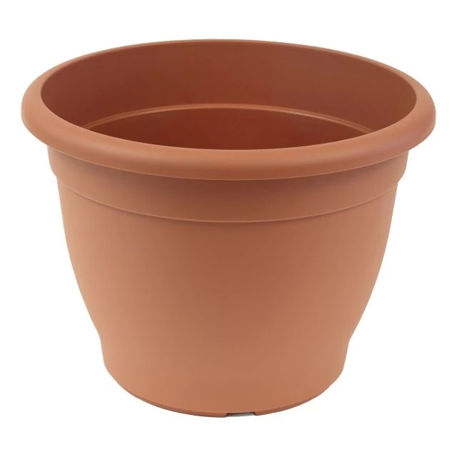 Műanyag kerek virágcserép Campana 15×9×11 cm terrakotta
