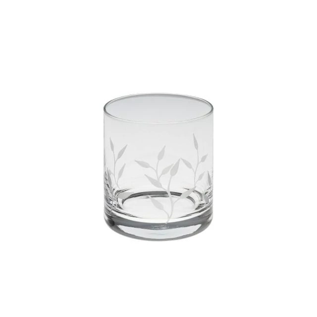 Whisky üvegpohár Swarovski kristállyal, 300 ml, átlátszó, 8,8x8 cm, 6 db