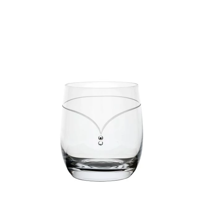 Whisky pohár Swarovski kristállyal átlátszó üveg 350 ml 9,5×8,4 cm (6 db)