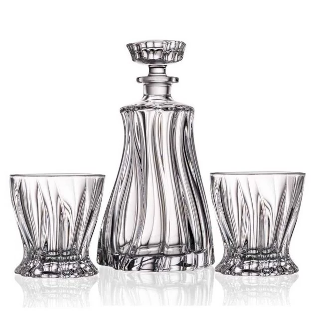 PLANTICA whisky szett átlátszó üveg, 750 ml, 320 ml, 25 cm, 3 db