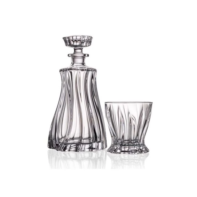 PLANTICA whisky szett átlátszó üveg, 750 ml, 320 ml, 25 cm, 7 db